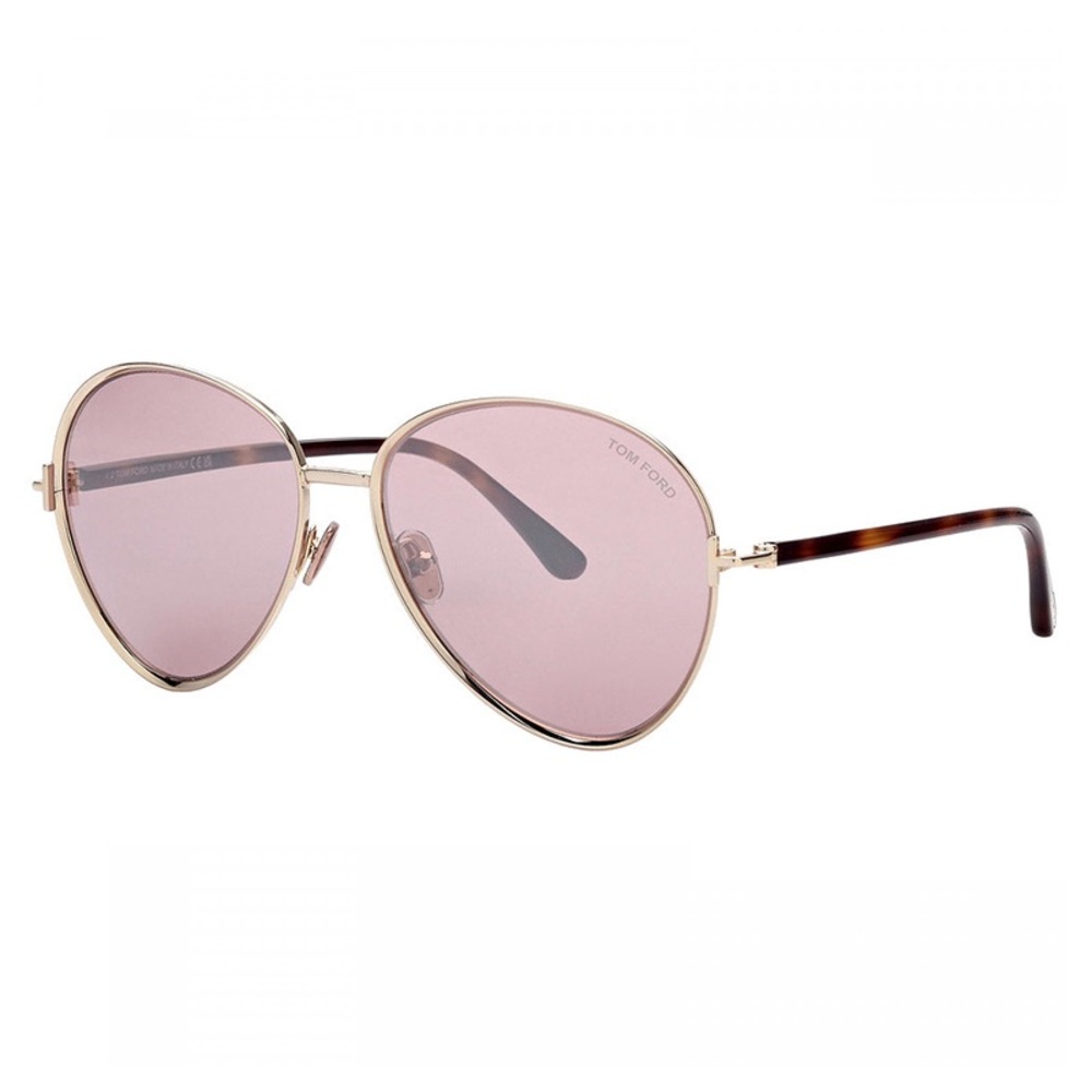 NEW FT1028/S 32Z TOM FORD TF1028 32Z WOMEN AVIATOR GOLD PINK SUNGLASSES